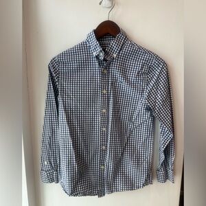 Kids Vineyard Vines Navy and White Checkered Whale Shirt